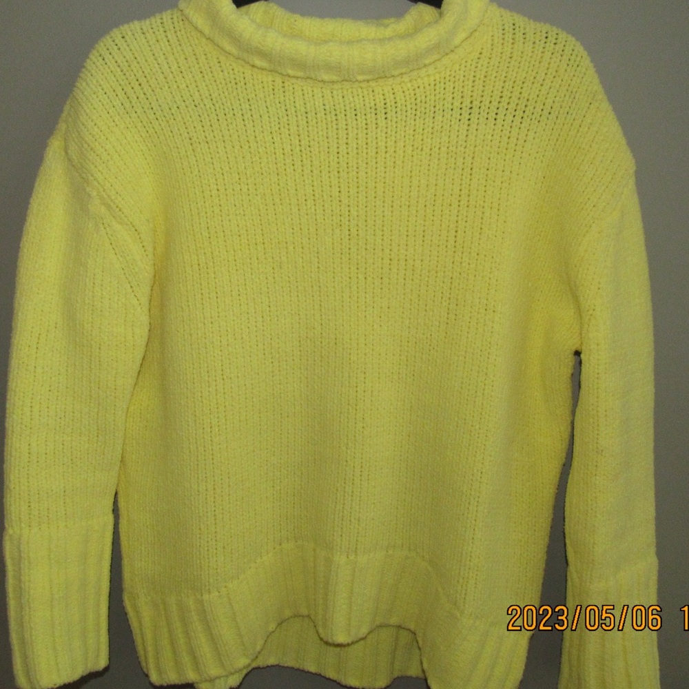 neon yellow sweater